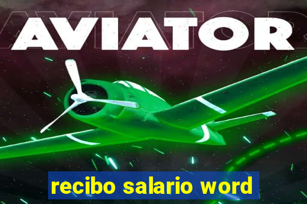 recibo salario word