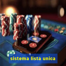 sistema lista unica